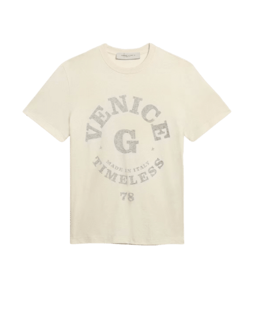 Tee-Shirt Héritage Coton Blanc Vieilli