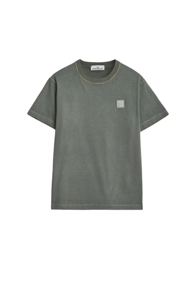 Tee-Shirt Coton Vert Mousse Logo