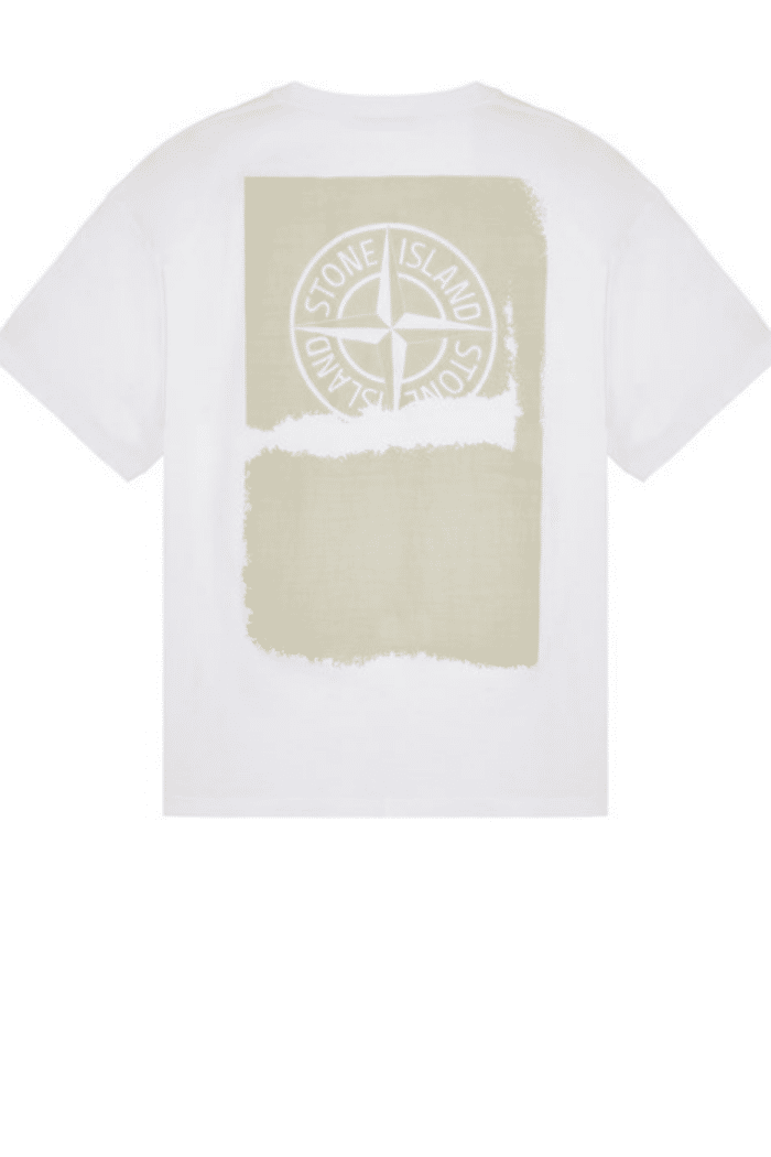 Tee-Shirt "Scratched Paint" Blanc