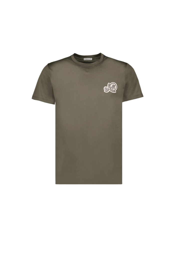 Tee-Shirt Vert Patchs Logo