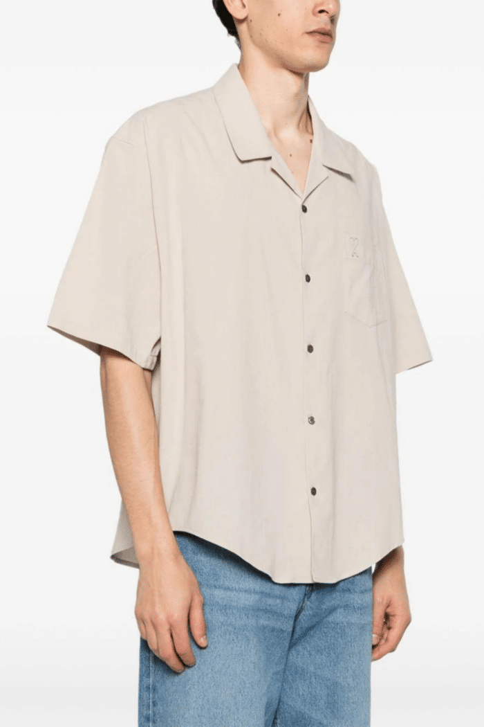 Chemise Col Requin Beige Clair