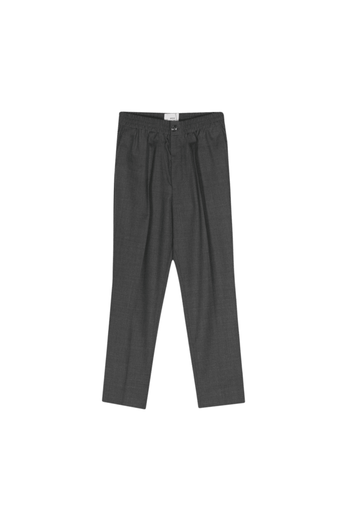 Pantalon Court en Laine Grise