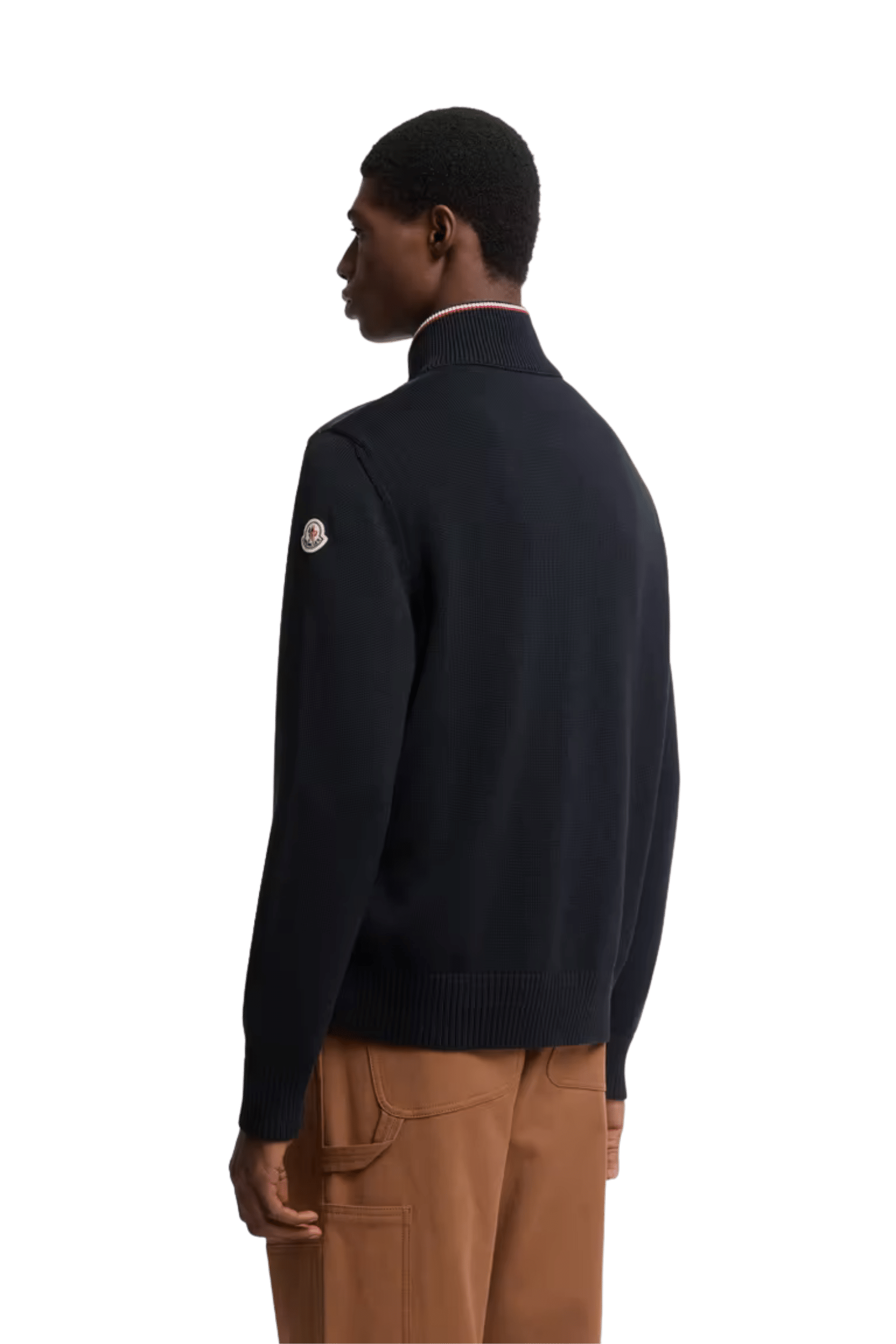 Cardigan Zippé Matelassé Marine