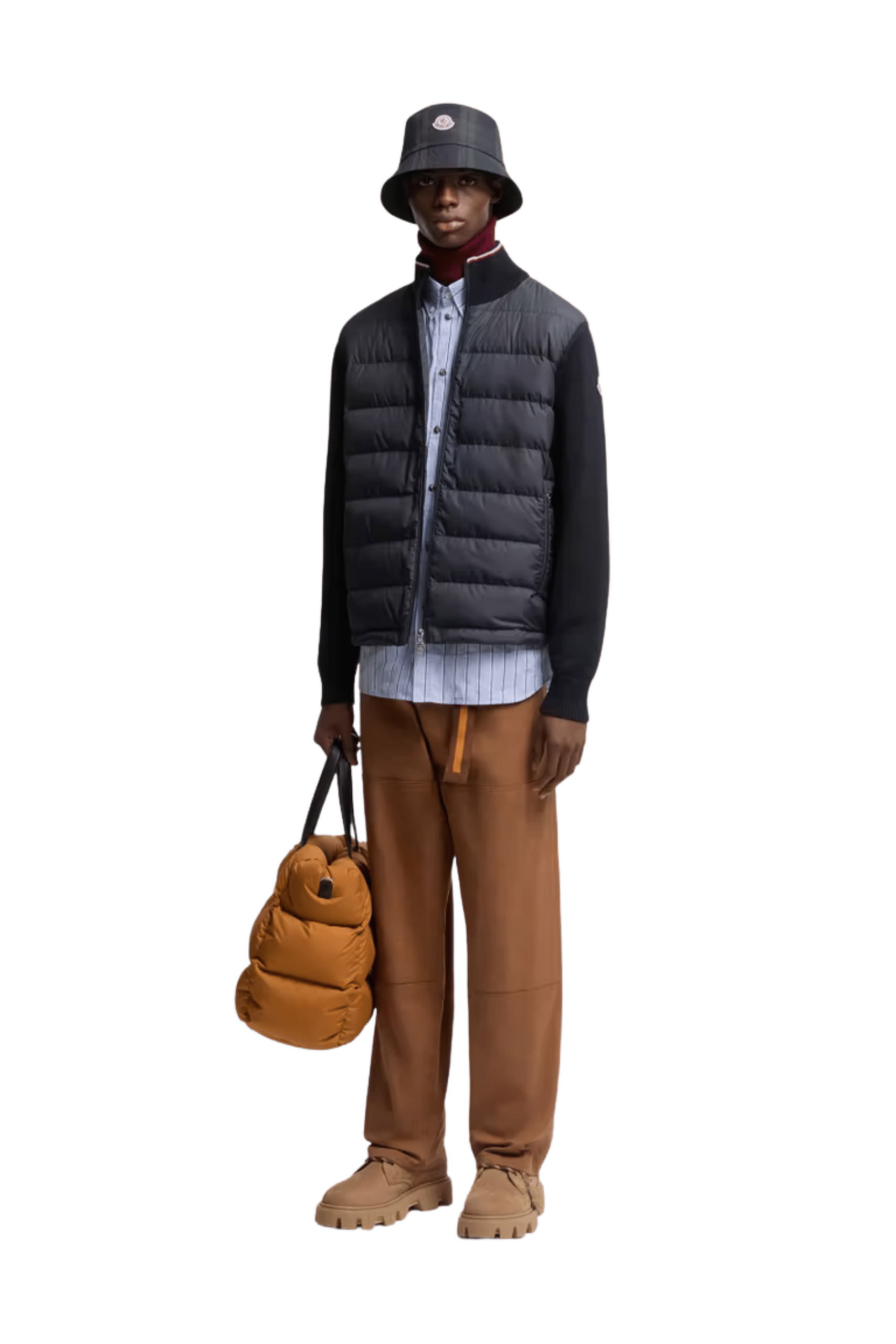 Cardigan Zippé Matelassé Marine