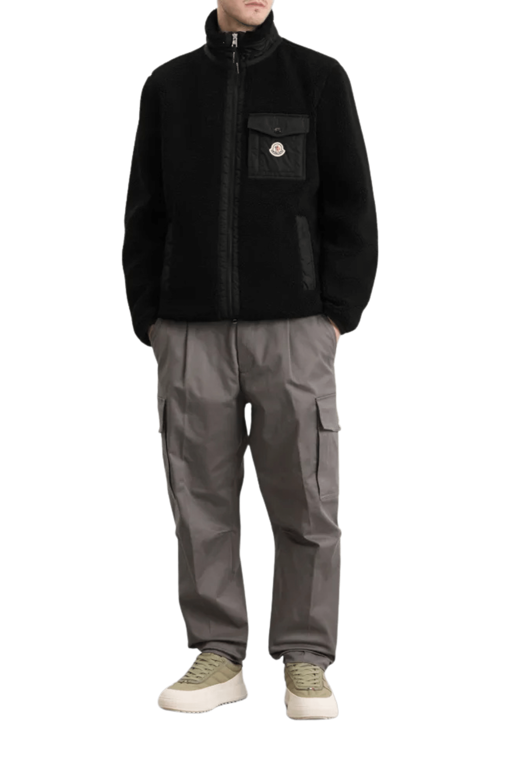 Cardigan Polaire Zippé Noir