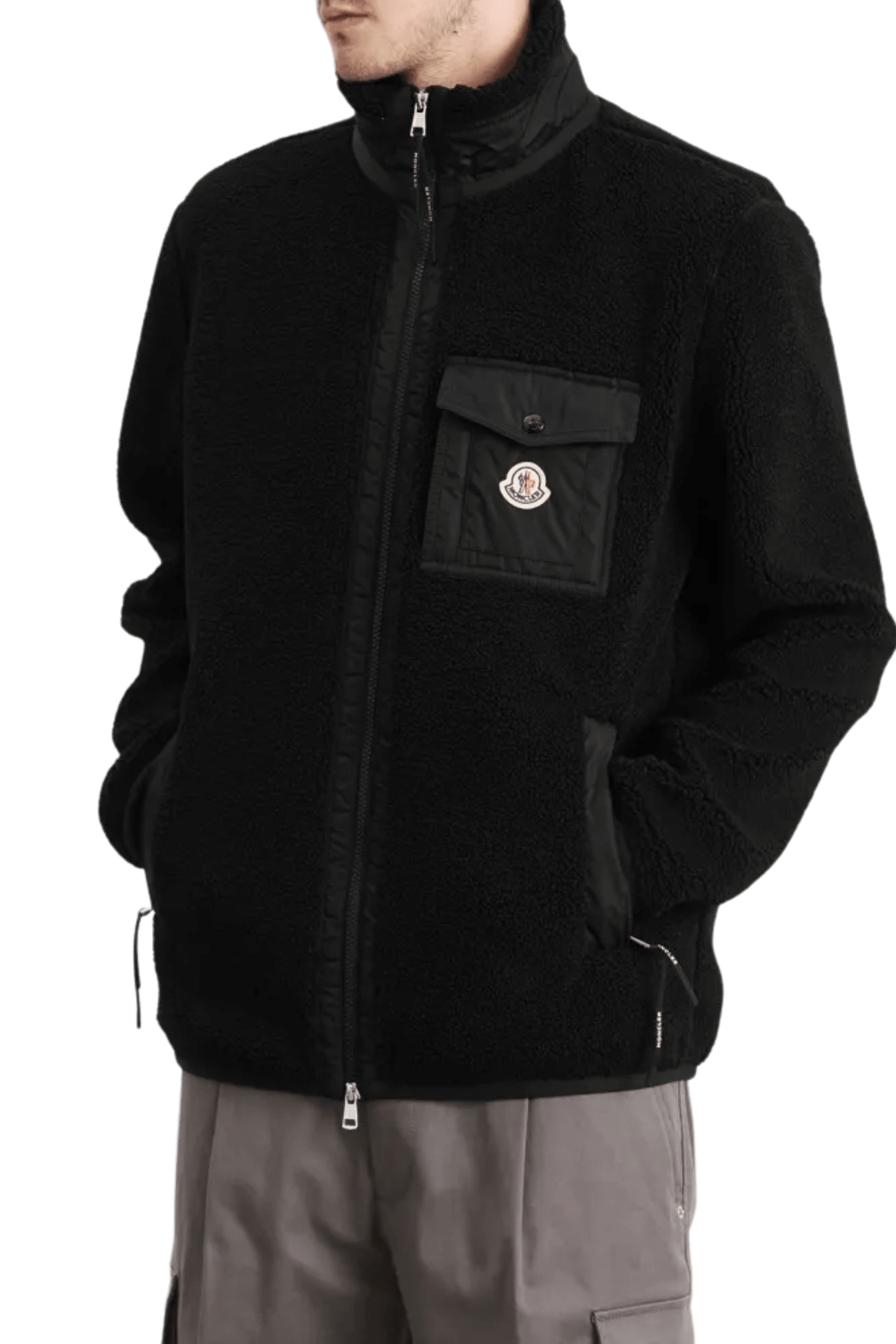 Cardigan Polaire Zippé Noir
