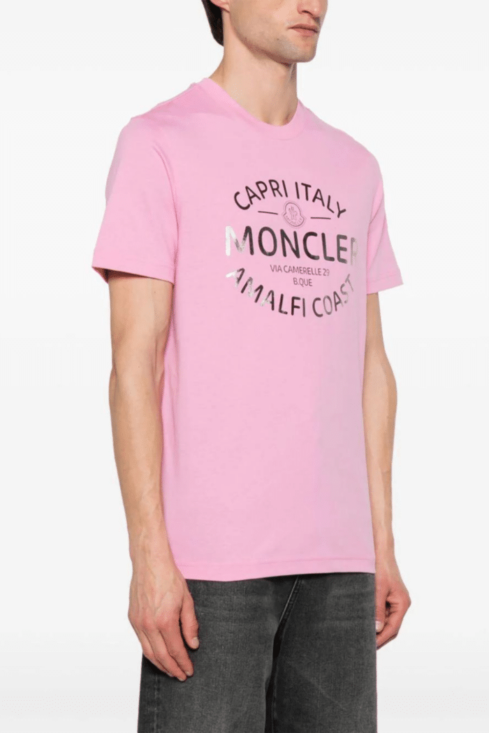 Tee-Shirt Rose Logo Métallisé