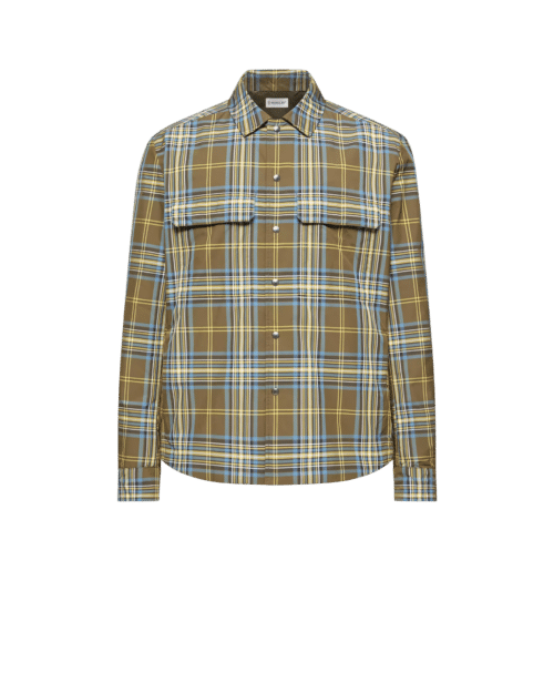 Surchemise à Carreaux Monogrammée Vert