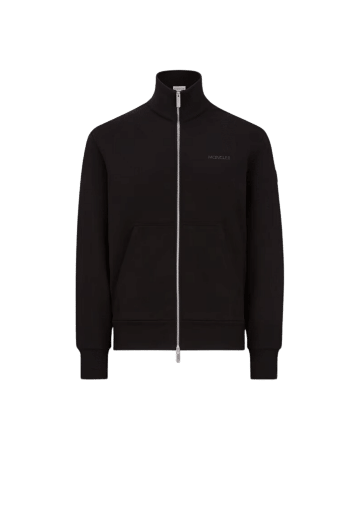 Cardigan Zippé Coton Noir