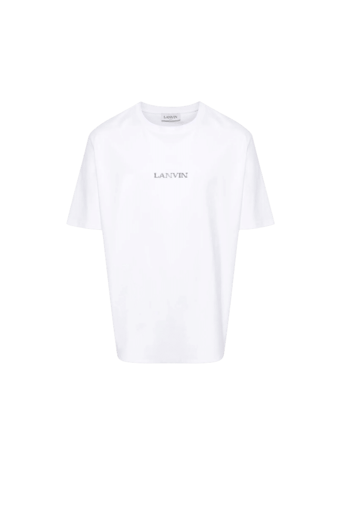 Tee-Shirt Coton blanc Logo Brodé