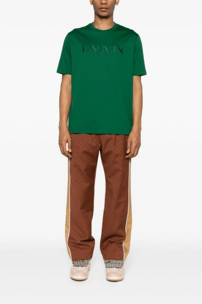 Tee-Shirt Classique Brodé Lanvin vert