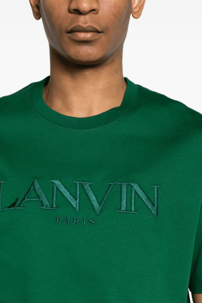 Tee-Shirt Classique Brodé Lanvin vert