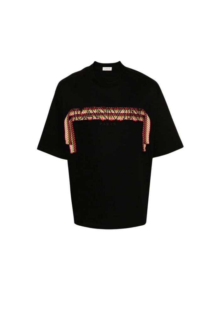 Tee-Shirt Curb Lace Oversize noir