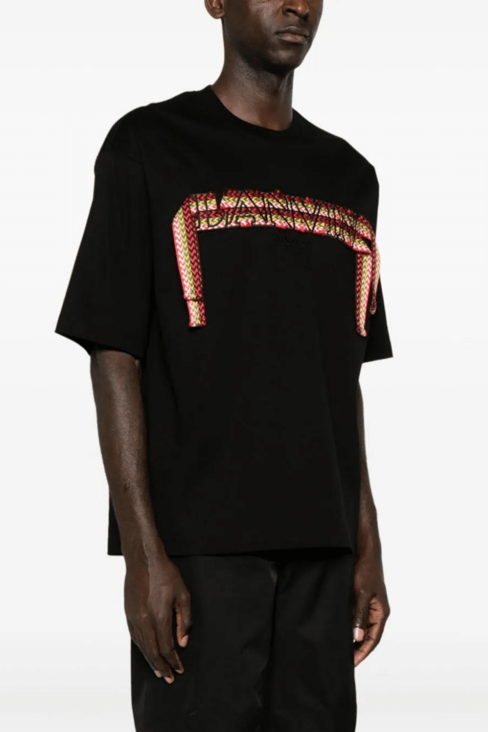 Tee-Shirt Curb Lace Oversize noir