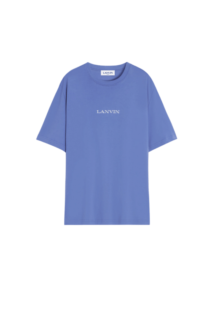 Tee-Shirt Droit Bleuet Brodé