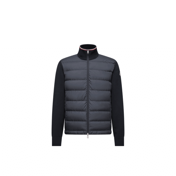 Cardigan Zippé Matelassé Marine