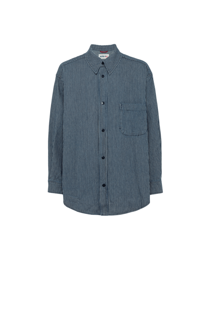 Surchemise en Denim Rayée