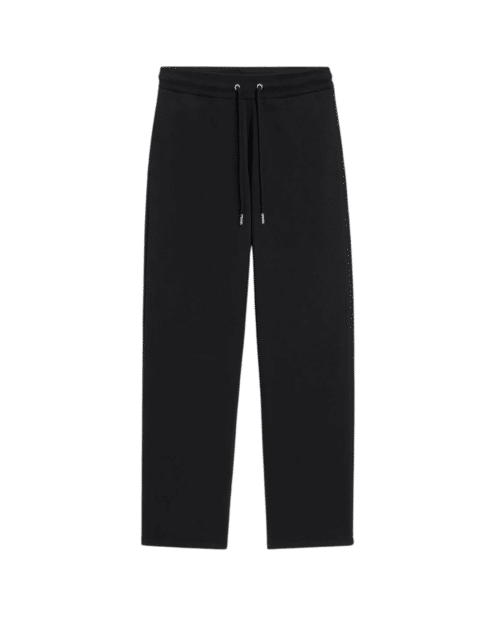 Jogging Coton Noir Cœur Écru