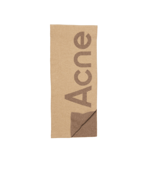 Écharpe Jacquard Beige Logo