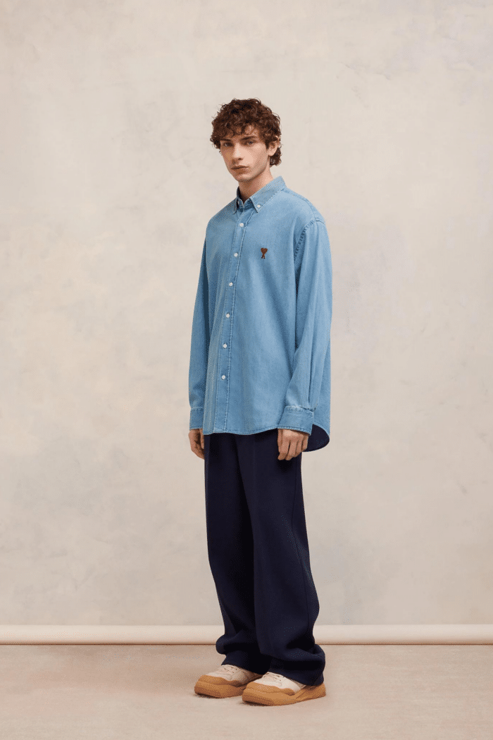 Chemise Denim Indigo Délavé