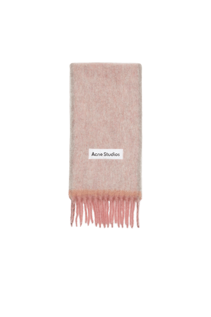 Écharpe Étroite Laine Mohair Rose