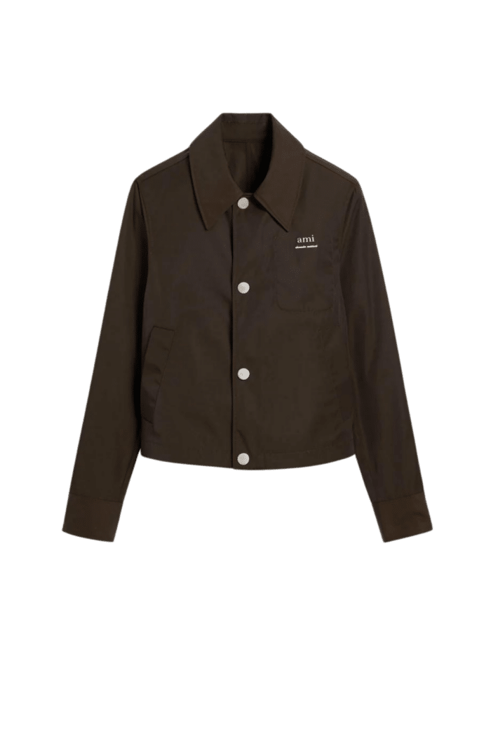 Blouson Nylon Coton Café