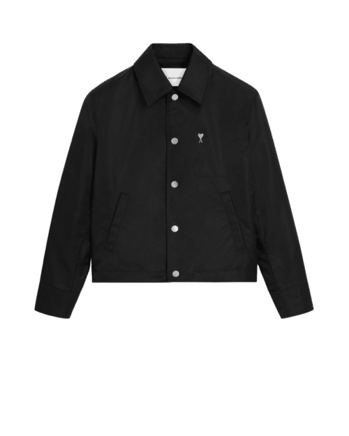 Blouson Nylon Noir Rivet Métal