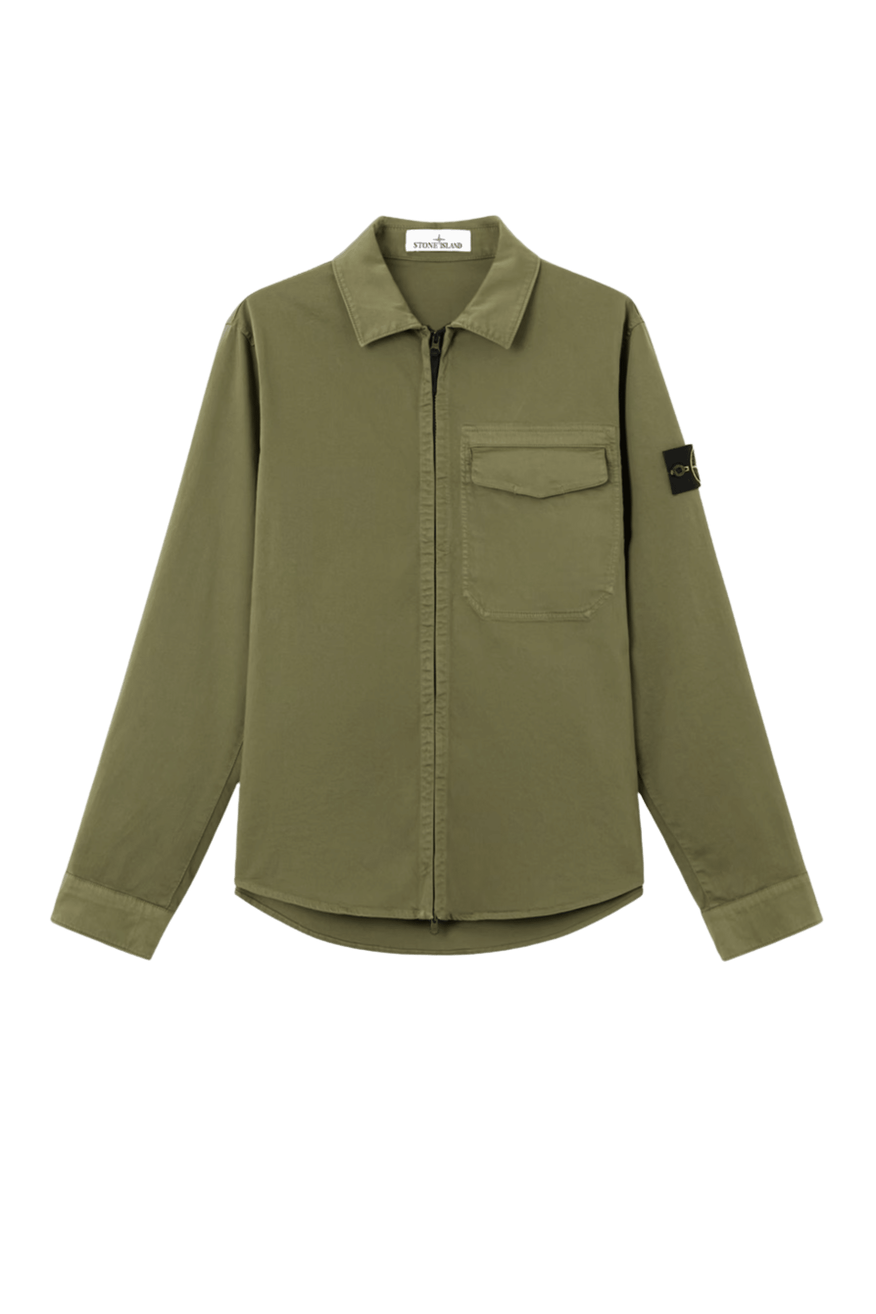 Surchemise Satin de Coton Kaki