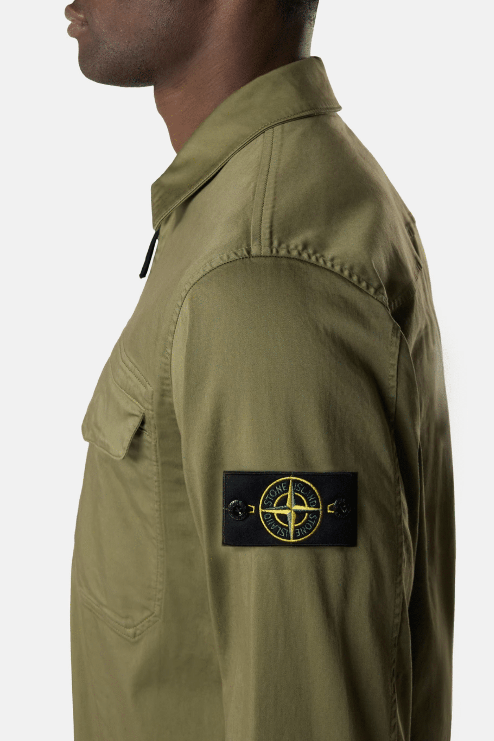 Surchemise Satin de Coton Kaki