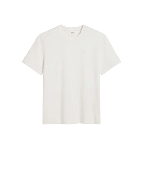 Tee-Shirt Cœur Embossé Ecru