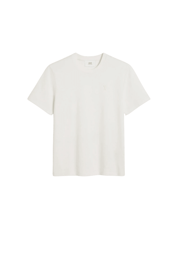 Tee-Shirt Cœur Embossé Ecru