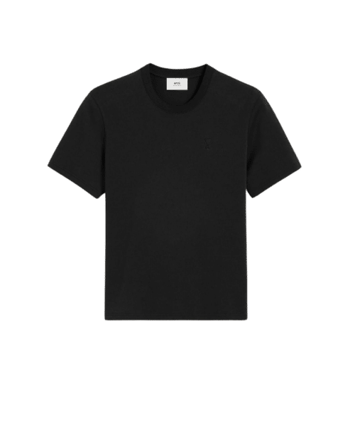 Tee-Shirt Cœur Embossé Noir