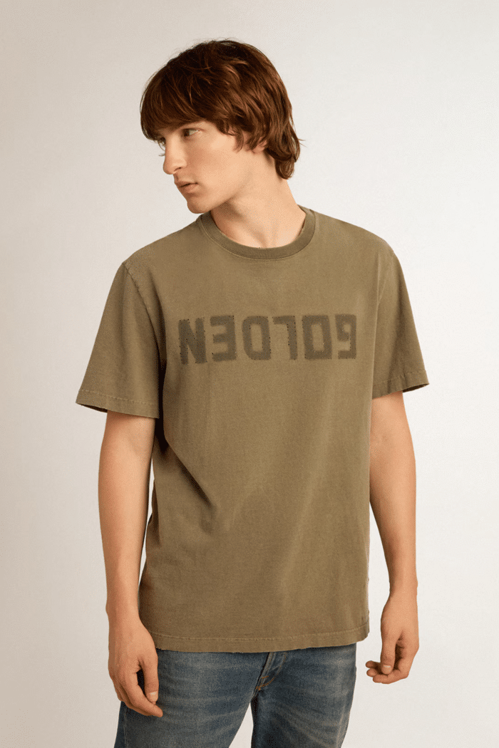 Tee-Shirt Olive Effet Usé