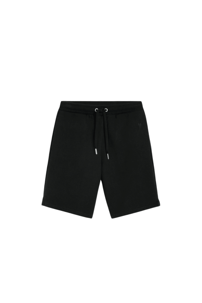 Short Molleton Noir Cœur Noir