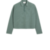 Polo Cropped Manches Longues Argile