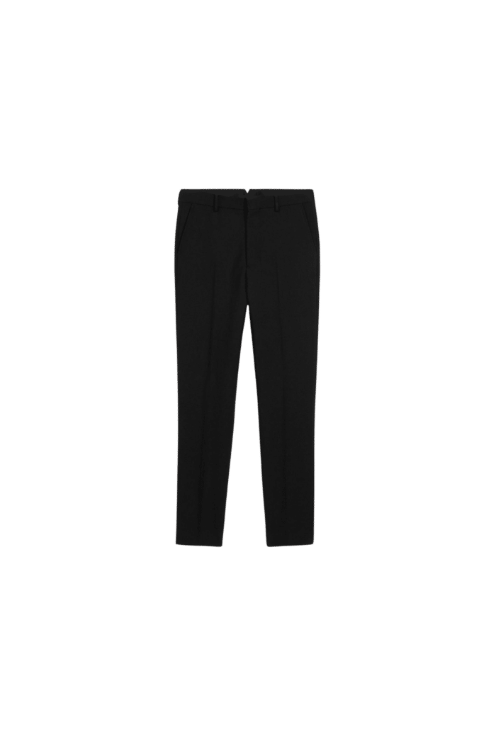 Pantalon Cigarette Laine Noire