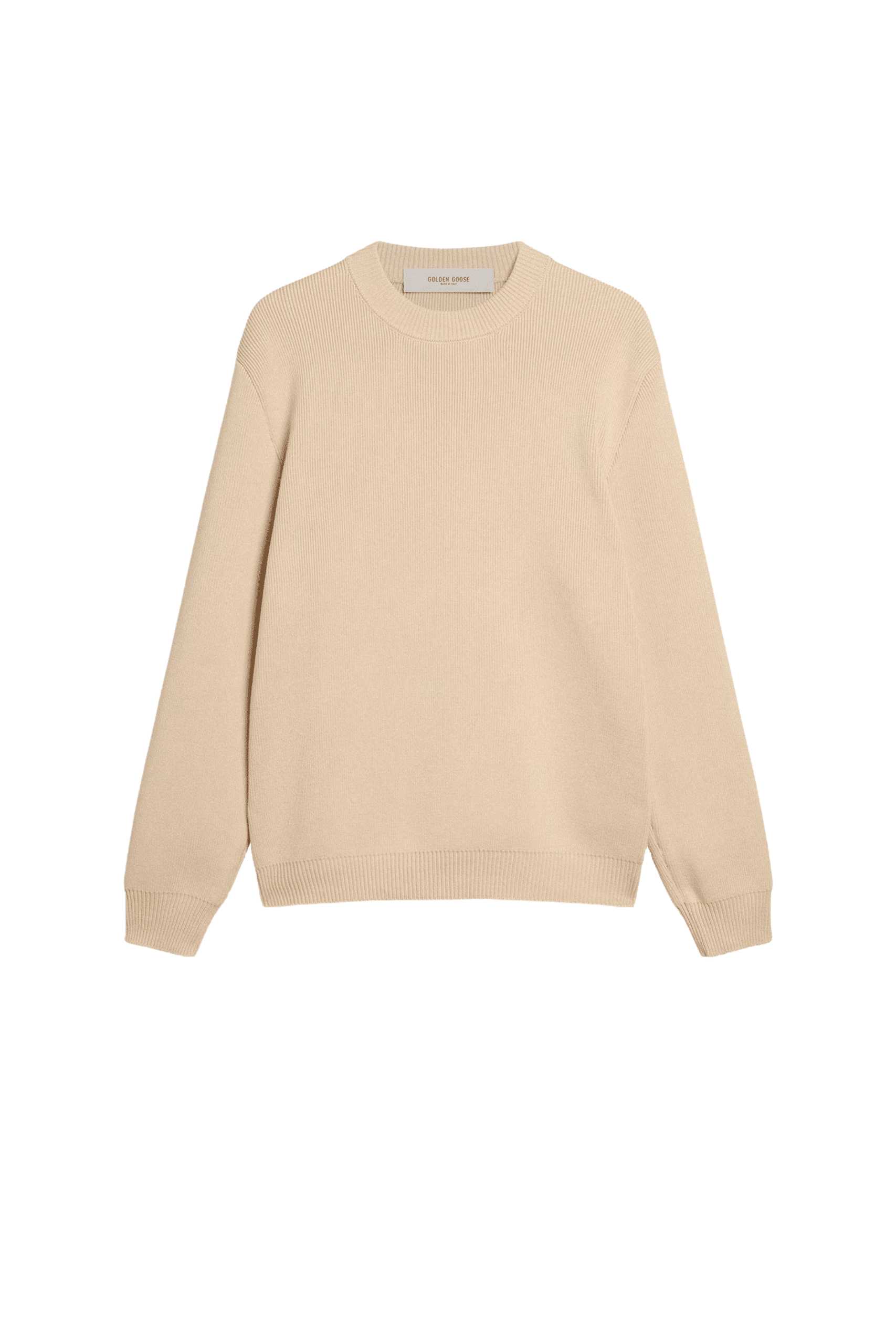 Pull Coton Beige Dos Logoté
