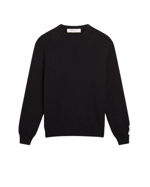 Pull Coton Bleu Foncé Dos Logoté