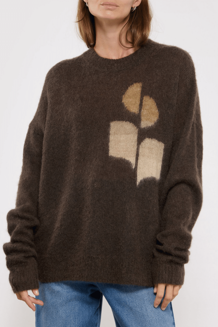 Pull Drany Mohair Marron