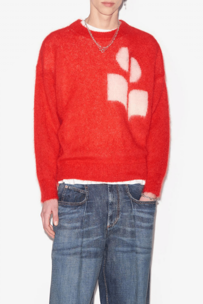 Pull Drany Mohair Rouge