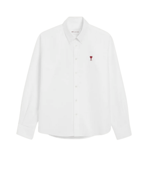 Chemise Col Boutonné Oxford Blanc