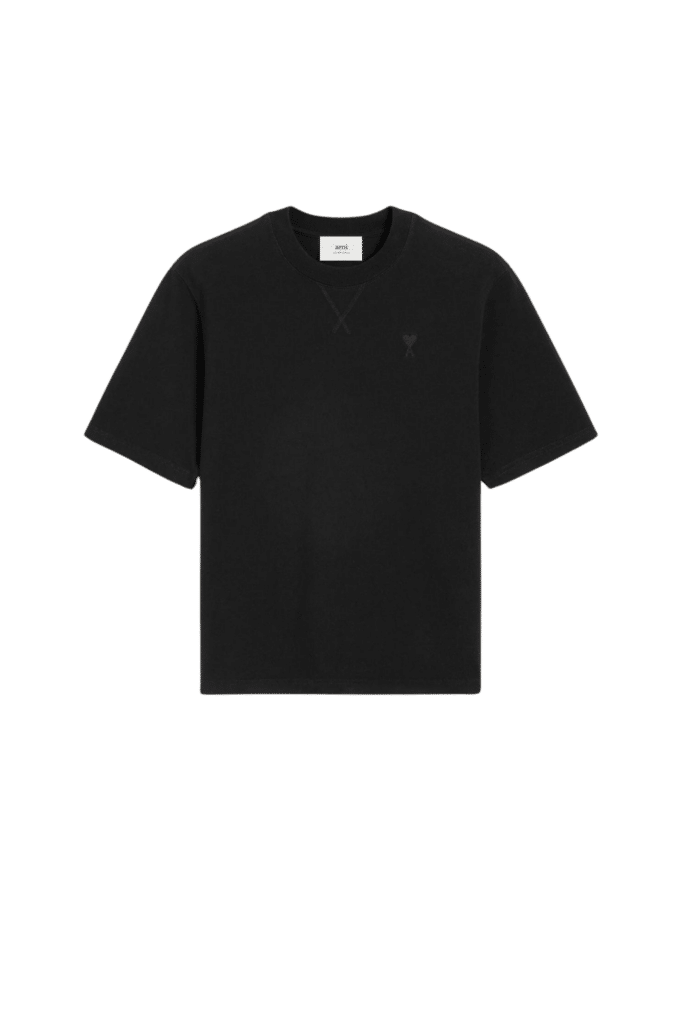 T-Shirt MC Noir Cœur Noir