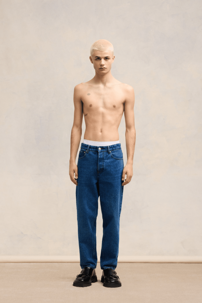 Jean Carotte Denim Indigo Délavé