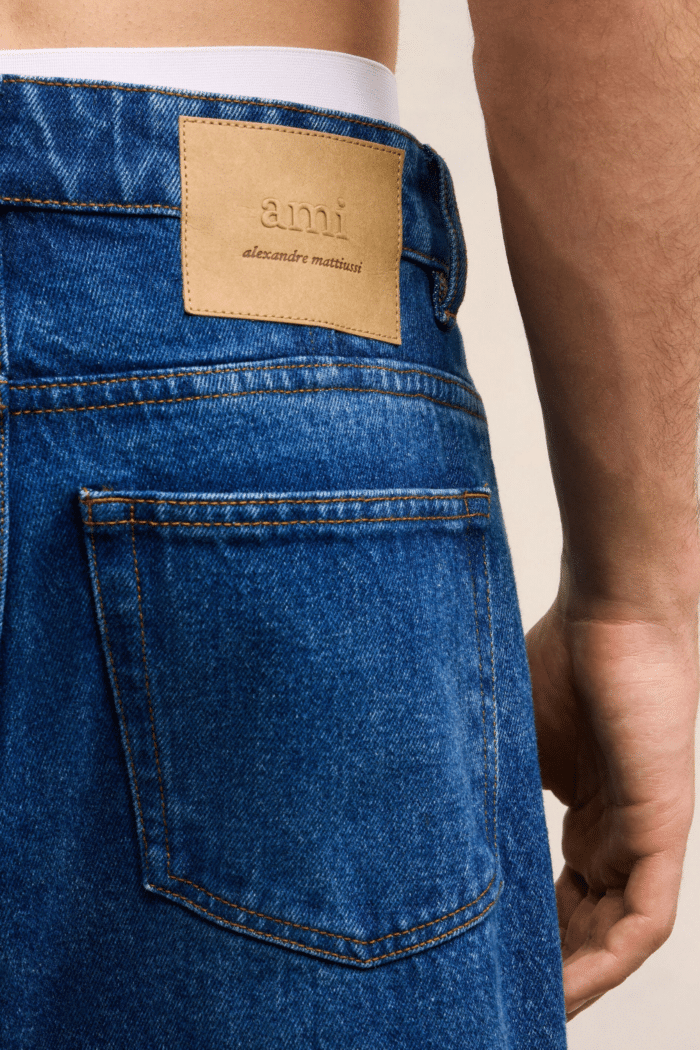 Jean Carotte Denim Indigo Délavé