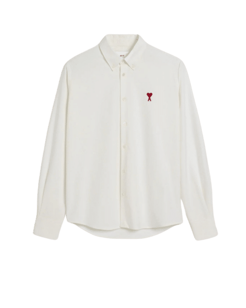 Chemise Col Boutonné Oxford Blanc