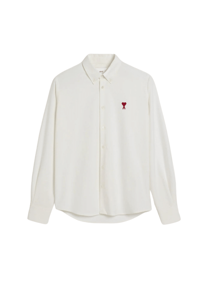 Chemise Col Boutonné Oxford Blanc