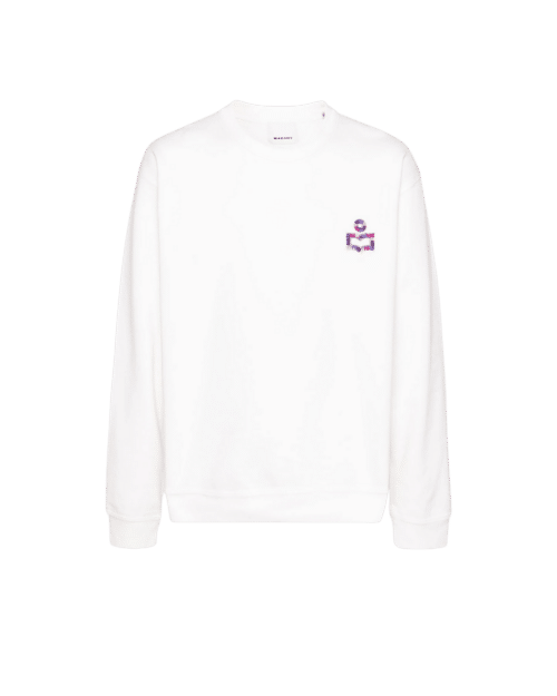 Sweat Mikoe Blanc Logo Brodé