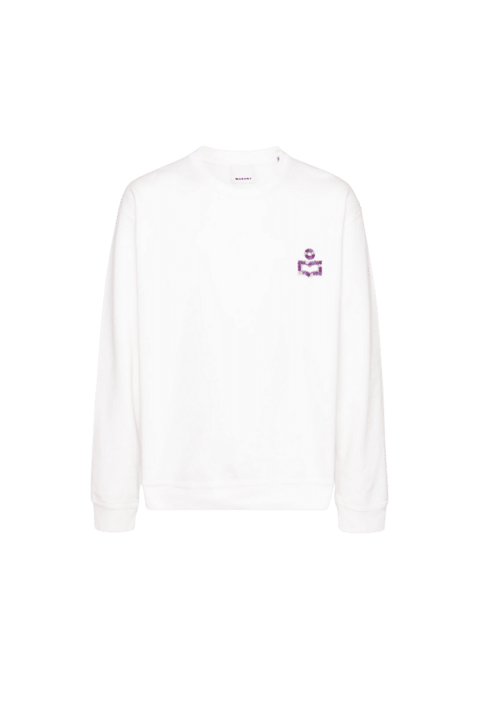 Sweat Mikoe Blanc Logo Brodé