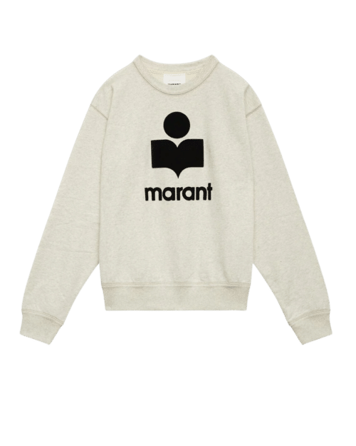 Sweat Mikoy Ecru Logo Noir