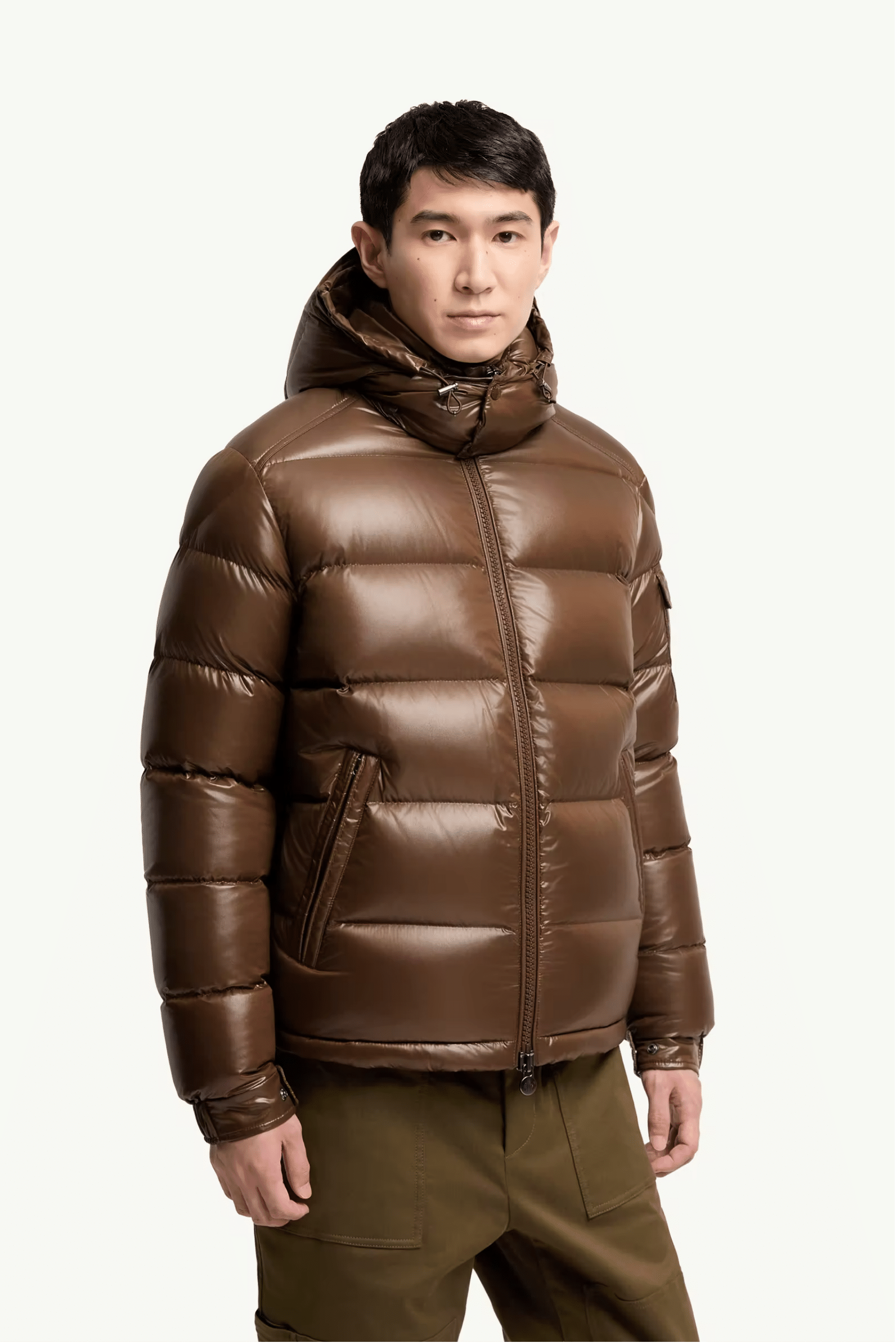 Doudoune Maya Nylon Marron